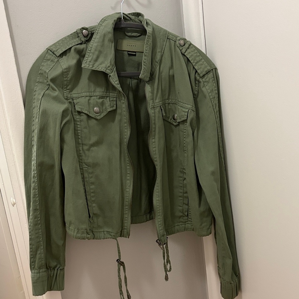Blank NYC Utility Jacket in Army Green
